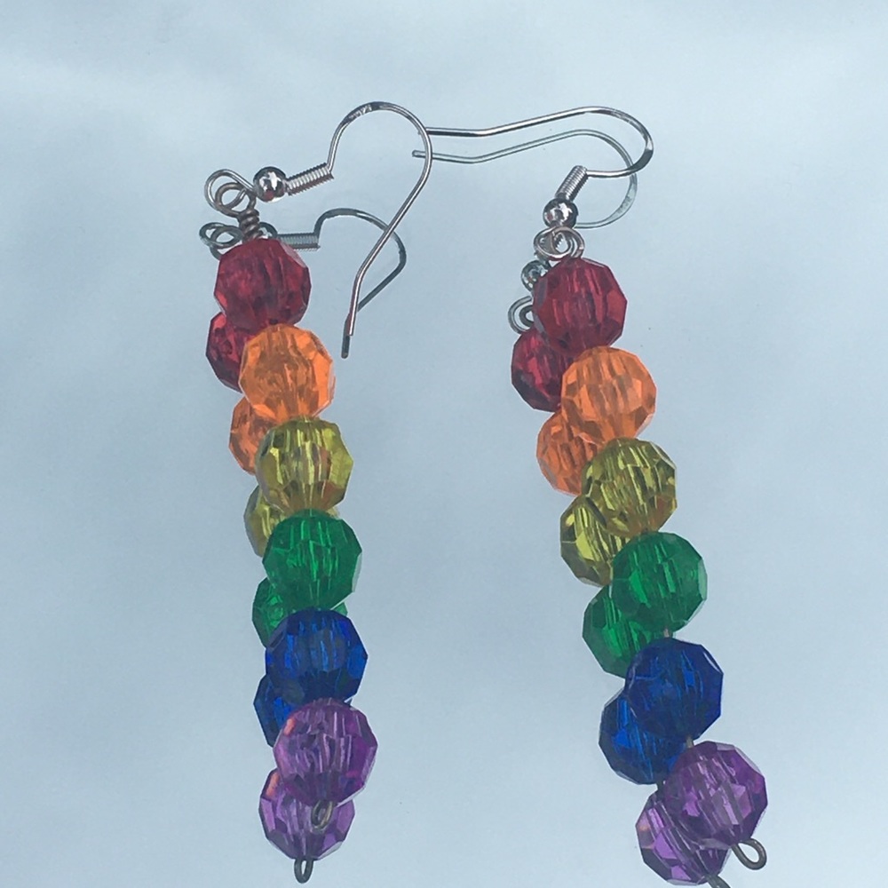pride earrings!!